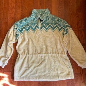 VINTAGE! Sun buster women’s oversized fleece. Size XL. Aspen retro style EUC